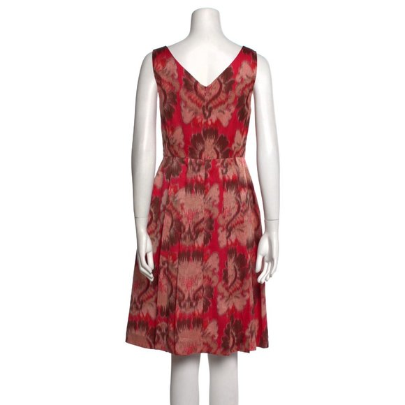 Tory Burch Silk Blend Watermelon Luau Dress 6 - Picture 4 of 10